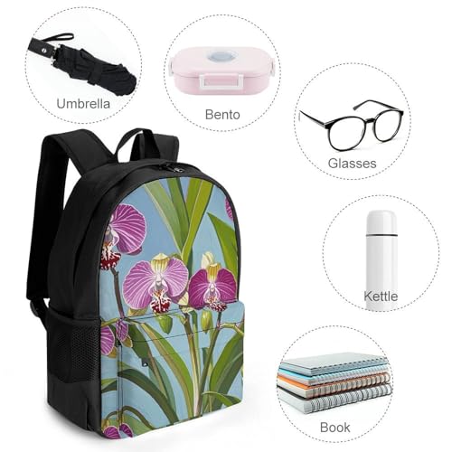 Mochila ligera con patrón Bell Orchid para adultos miniatura 4