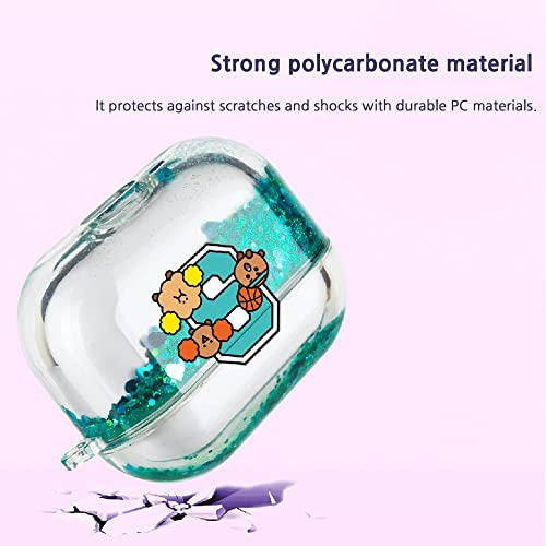 Bt21 Bling Aqua Compatible With Apple Airpods Pro Case, Wireless Charging [Official Merchandise] (Jelly Candy_Mang) #TOP5