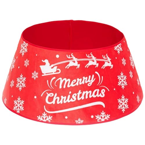 Bakkeny Decoración de árbol de Navidad, cubierta de base circundante, pie de falda, adorno, dibujos animados para el hogar, falda de árbol de Navidad, fiesta, C, fácil de usar