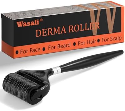 Titanium Derma Roller For Face Hair Beard,Beard Microneedle Roller For Men With Storage Case,Scalp Derma Roller For Women,Personal Use Microneedling Roller Microdermabrasion Beauty Instrument