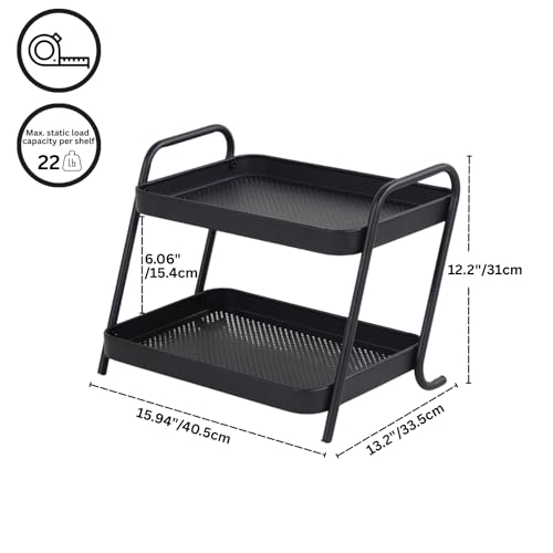 NobleForm 2-Tier Desk Organizer Multifunctional Storage Shelves for Office, Dresser, Kitchen, Stylish Organizer for Cosmetics, Office Supplies, Food, Compact, Durable, Space-Saving Design for Women - image 8