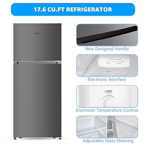 Nutrifrost MAUS-NF-FC2-66FS 30 Inch Top Freezer Refrigerator 17.6Cu.Ft thumb #4