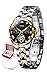 OUPINKE Womens for Watches Automatic Fashion Wrist Watch Mechanical Moon Phase Multifunction Tungsten Steel Strap Crystal Luminou Black