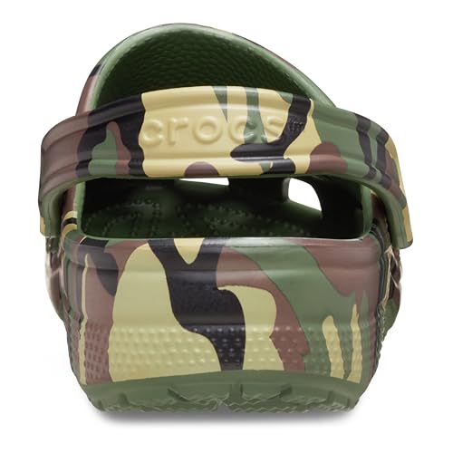 Image of Crocs, Unisex, Classic Clog Seasonal Graphic, Army Green Camo, Men 5, Women 7, Medium