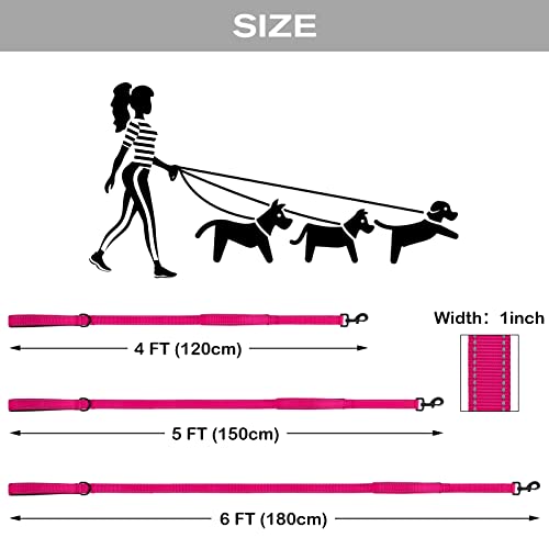 image for Joytale Dog Leash Heavy Duty for Large Dogs That Pull, Double Handle f