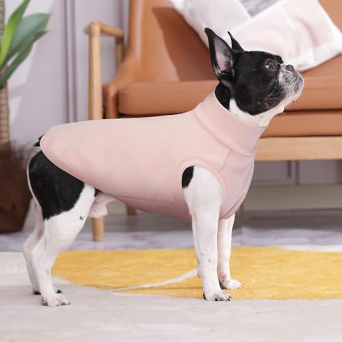 Kuoser 2 Pack Dog Sweater, Soft Dog Sweaters for Small Medium Large Dogs, Sleeveless Pet Fleece Vest,Puppy Pullover Sweatshirt for Boys & Girls, Turtleneck Dogs Winter Coat Clothes
