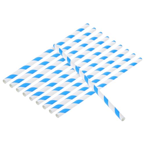 jojofuny Palitos de Papel 100 Compatibles Máquinas Comerciales Automáticas de 10x300mm Material Papel Azul para Bodas y Cumpleaños para Algodón de Azúcar