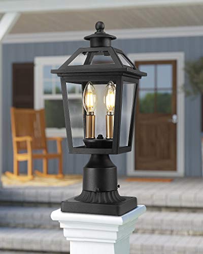 image for Beionxii Outdoor Post Lantern | Exterior Pier Mount Lights Pole Lamp w