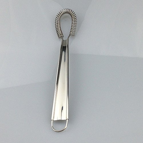 Stainless Steel Mini Spring Egg Beater Silicone Whisk Magic Hand Held Sauce Stirrer Blender Milk Frother Foamer Coffee Mixer (Steel Coil)