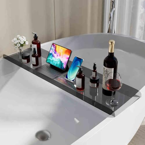 Onxyrbyte Bandeja BañEra,Bandeja para BañEra AcríLico,Bandeja Organizadora para BañEra,DiseñO Simple,Impermeable Y Duradero,FáCil De Limpiar,Adecuado para El Almacenamiento De La BañEra