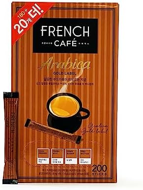 Namyang French Cafe Arabica Gold Label Instant Coffee Mix (200 sticks)