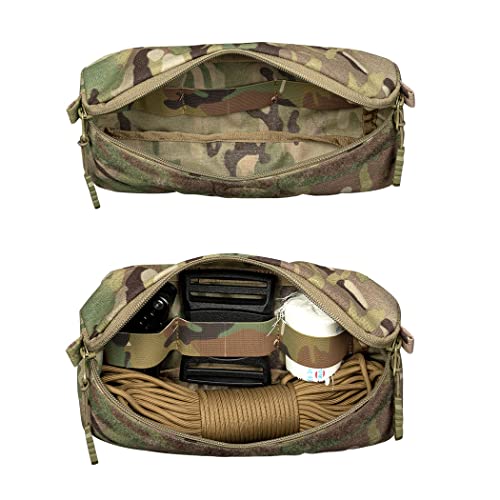Pochette utilitaire nylon 500D multi-camo haute résistance