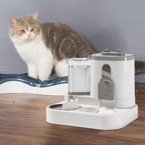 Distributeur de nourriture et d'eau chaton pour week-end serein - 8