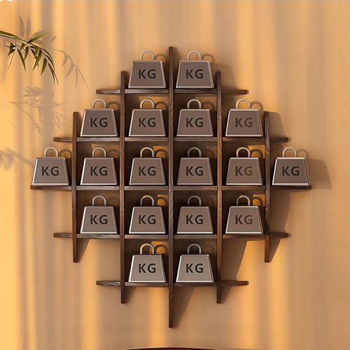 Wall-Mounted Solid Wood Tea Cup Holder & Teapot Display Stand, Coffee Mug Rack, Teaware Shelf Storage for Living Room, Kitchen, Office & Commercial Use