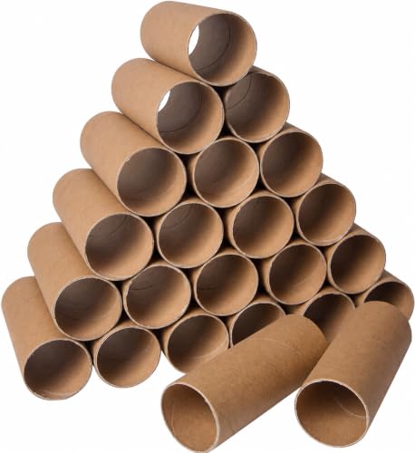 30 Pack Craft Rolls - Thick Cardboard Tubes for Crafts - Round Tubes - Cardboard Tubes For Crafts - Craft Tubes - Craft Round Tubes - Paper Tube for Crafts - 1.57 x 3.9 inches - Brown