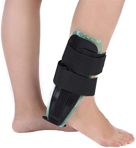DYHQQ Air Gel Ankle Stirrup Brace,Adjustable Rigid Stabilizer Support Ankle Splint for Reduce Ankle Swelling and Inflammation, Relief Sprains and Arthritis Pain