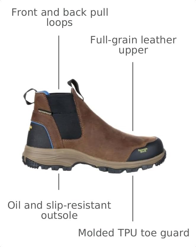 Image of Georgia Boot Waterproof Lace-to-Toe Work Boot