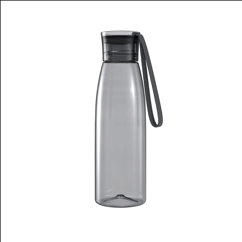 BPA -Frree-Wasserflasche für Büros und Fitnessstudios breiter Mund leicht, um Wiederverwendbare Wasserflasche mit großer Kapazität zu tragen (Color : Grau)