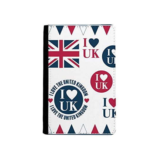 Étui portefeuille de voyage I Love UK motif cœur multicolore pour vos escapades à Londres