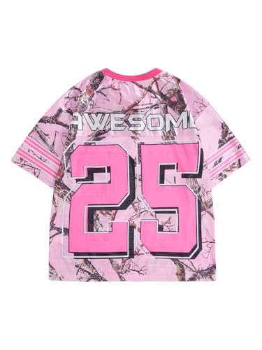 Verdusa Men's Graphic Tee Shirts V Neck Short Sleeve Drop Shoulder T Shirts2