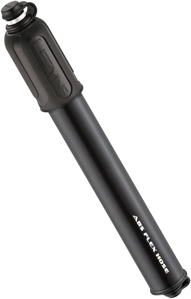 LEZYNE HV Bicycle Hand Pump, High Volume 90 PSI, Presta & Schrader Compatible, Compact Bike Pump