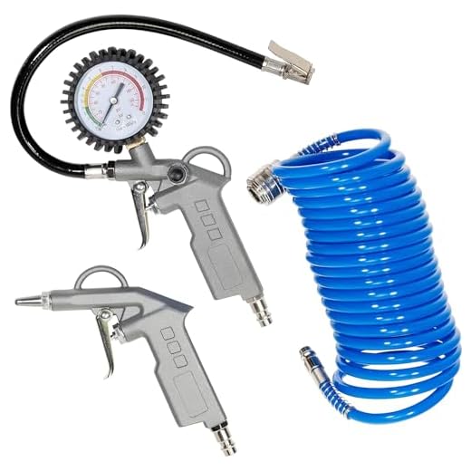 Güde Druckluft-Set 3tlg. 84091, Blau/Grau