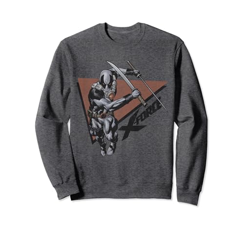 Sweatshirt Marvel X-Force Deadpool Swords imprimé pull geek coton