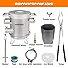 Nelyrho Propane Smelting Furnace Kit – 7kg Crucible, Support Stand, Tongs Included – Stainless Steel Foundry Melting Furnace for at-Home Metal Melting of Aluminum, Gold, Silver, and Copper Scrap
