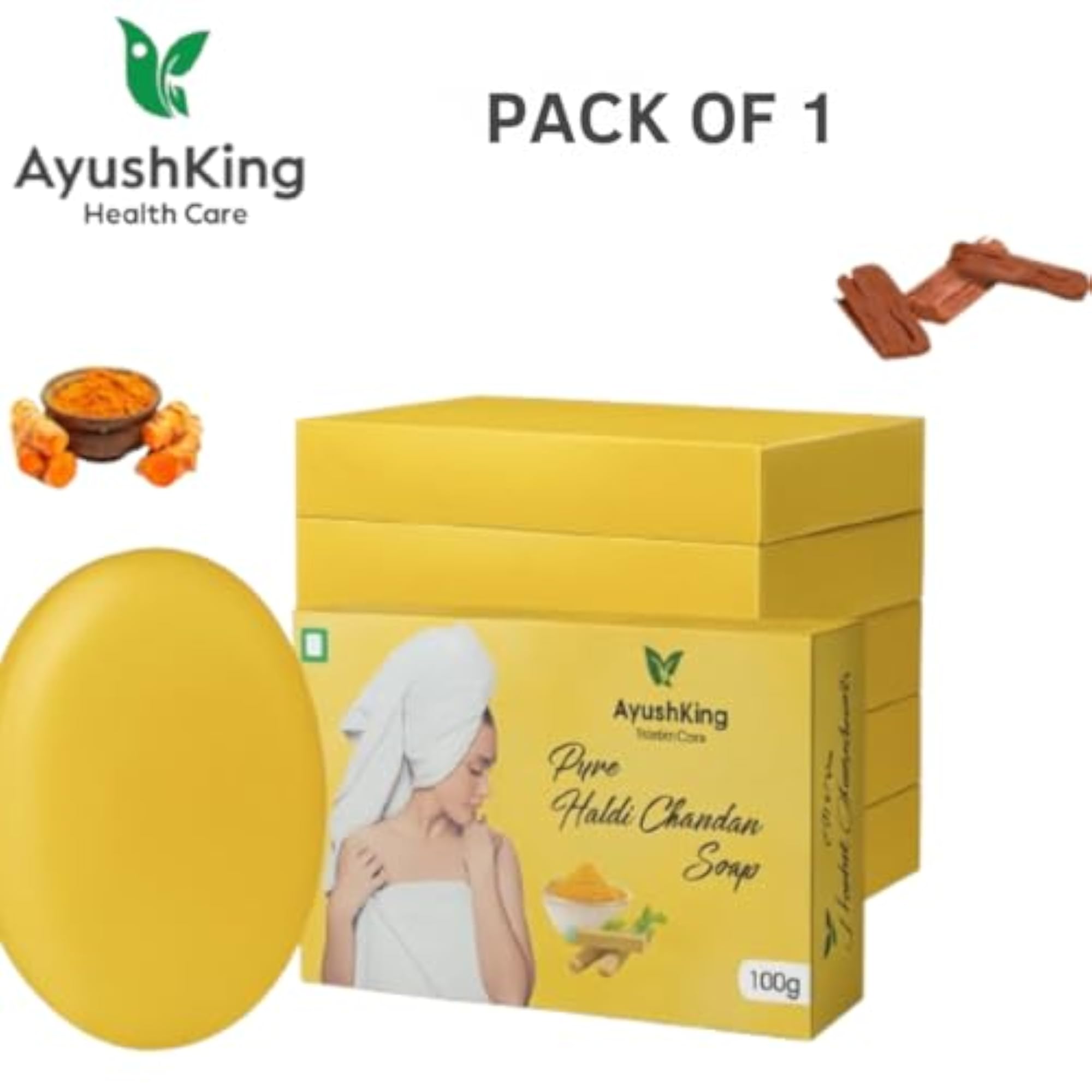Haldi Chandan Turmeric & Sandalwood Bathing Bar Soap 100g