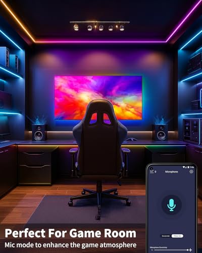 Tira de luces LED inteligente RGB 50 pies con control por app miniatura 5
