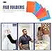 SUPVOX A4 Hanging File Folder Organizer with Colorful Suspension File Holder and Wear-Resistant Frame Includes Classification Labels for Office Document Storage and Desktop Filing
