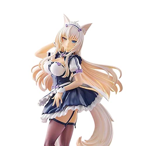 Anime Action Figure Nekopara Cinnamon/Azuki/Coconut Maid Uniform Girl Character Model Collectible Statue Toys Pvc Figures Desktop Ornaments 7.8-8.6Inch #TOP1