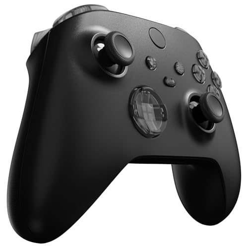 Image of eXtremeRate Replacement Buttons for Xbox Series X & S Controller, Clear Black Custom Accessories Bumpers Trigers Dpad ABXY Start Back Sync Share Keys Parts for Xbox Core Wireless Controller