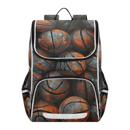 Mochila de baloncesto escolar reflectante para evitar dolor de espalda infantil