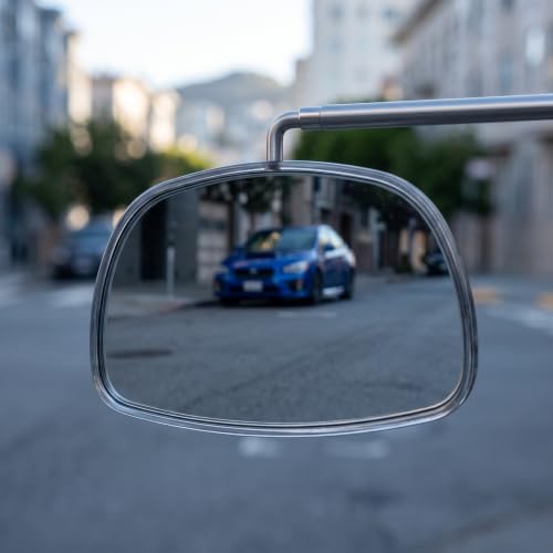4 piezas Espejo Ajustable para Bicicleta para Gafas de Sol y Casco miniatura 3