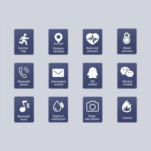 Image of Elevea { Limited This Hour with 15 Years Warranty ) Smart Fitness Band Heart Waterproof Monitor Sensor OLED Bluetooth Wristband (Multicolor)