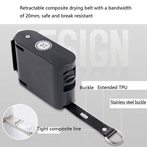 Laundry Rack, Wall Mounted Airer 180° Rotatable Dryer Retractable Clothes Drying Rope Washing Line 420cm Drying Space can Bear 25Kg - Image 3