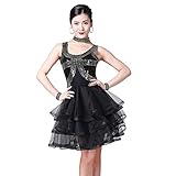 latin dress shop 【Tanzrock】 Tanzkleid / Flapperrock / Cocktailrock / Abendkleid; Wenn Sie eine herausragende Tänzerin oder eine romantische Prinzessin sein möchten, ist dieses Kleid eine gute Wahl.