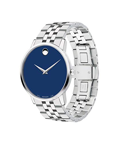 Image of Movado Museum Classic Analog Blue Dial Men's Watch-607212