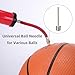 Therma Ball Pump Needle Air Pump Needles Stainless Steel Ball Pump Inflation Needle for Sports with Storage Box 35 Pack, Silver