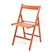 La Vetrina dei Desideri 4 chaises pliantes orange
