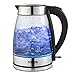 Price comparison product image Tower T10058 Infinity Ombré Smoked Glass Kettle with Schott Glass, 3KW, 1.7L Stainless Steel