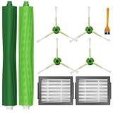 Replacement Parts for iRobot Roomba i6, i6+, i3, i3+, i4, i4+, i7, i7+, i8, i8+, j7, j7+, E5, E6 Robot Vacuums, 1 Set Roller Brush 2 Filter 4 Side Brush, Accessories Kit Repair Spare Attachments - Image 1