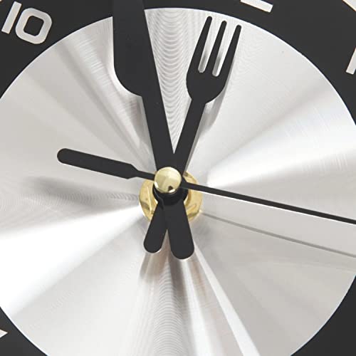 Horloge murale en acier inoxydable moderne pour maison chic - 6