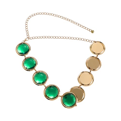 5Pcs Halloween Cosplay Waist Belt for Women, Acrylic Gems Rhinestone Belts with Adjustable Chain2