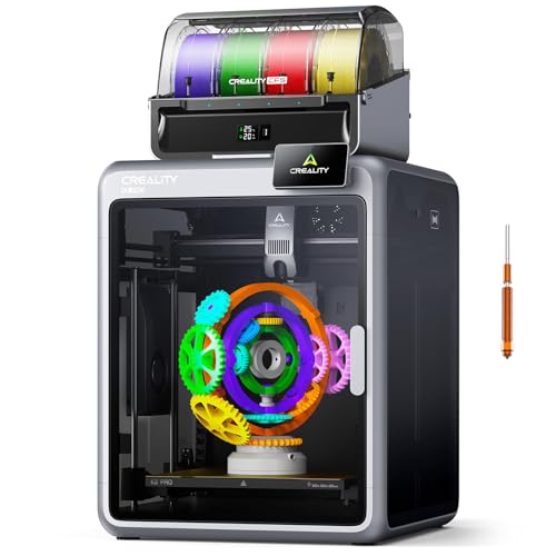 Creality K2 Pro Combo (A) 3D Printer, Multicolor 3D Printer with CFS, 600mm/s Max High-Speed, Dual AI Camera, Fully Assembled Auto Leveling, 300x300x300mm Large Print Volume, for Pros & Hobbyist