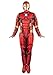 Jazwares MARVEL Adult Iron Man Costume - Padded Jumpsuit and 3D Plastic Mask Medium