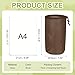 YELARXI Stuff Sack, Nylon Waterproof Storage Sacks Portable Drawstring Dry Stuff Bag Gear Organization with Toggle, 7x13Inch Fit for Backpacking Camping Traveling Hiking(Brown)