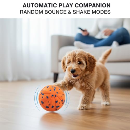 Jouet interactif pour chien orange idéal lors de vos absences