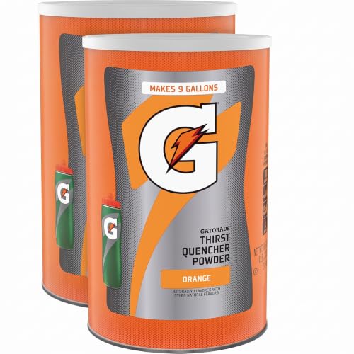 Gatorade Thirst Quencher Powder, Orange, 76.5 oz (Pack of 2)